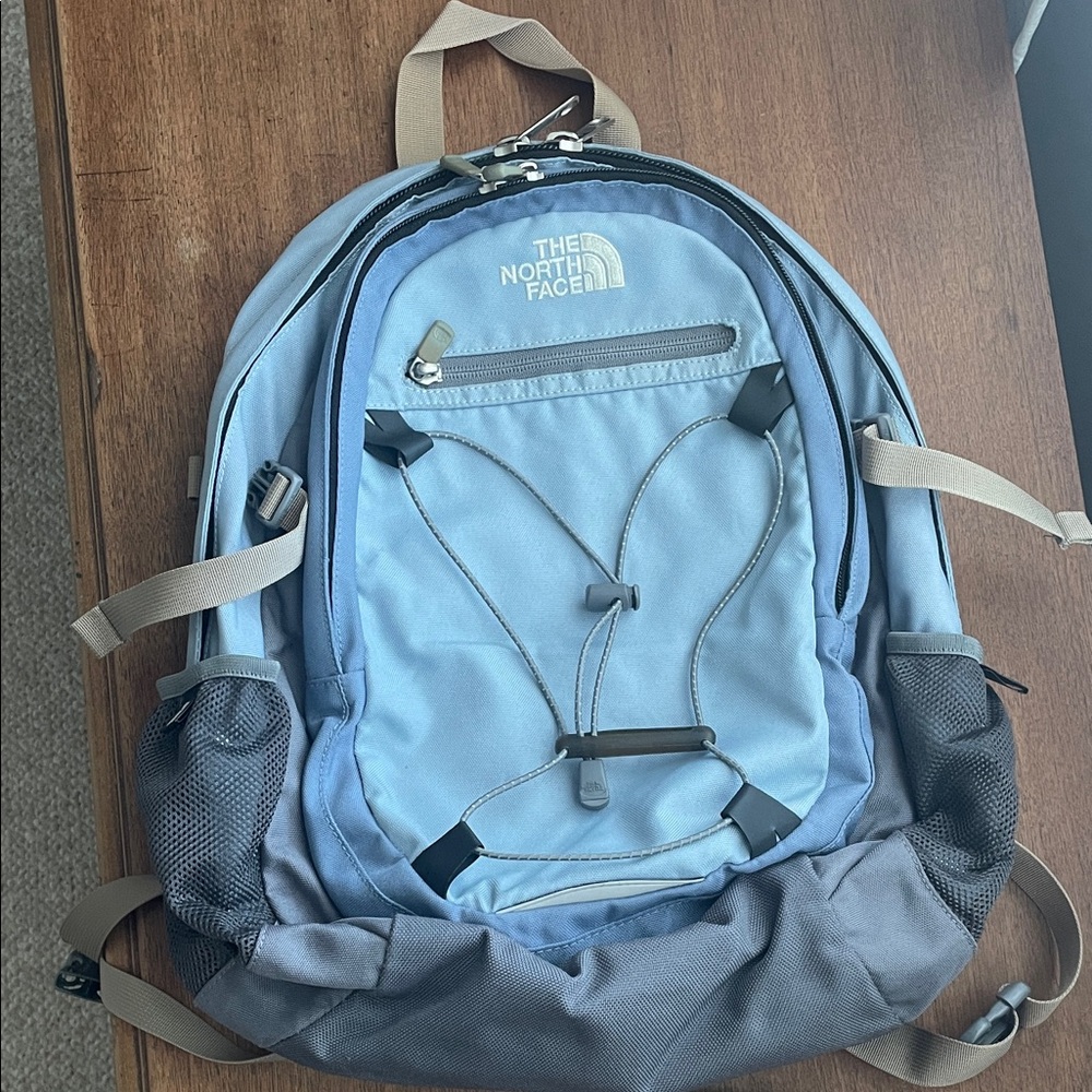 The North Face Isabella Light Blue and Gray Backpack